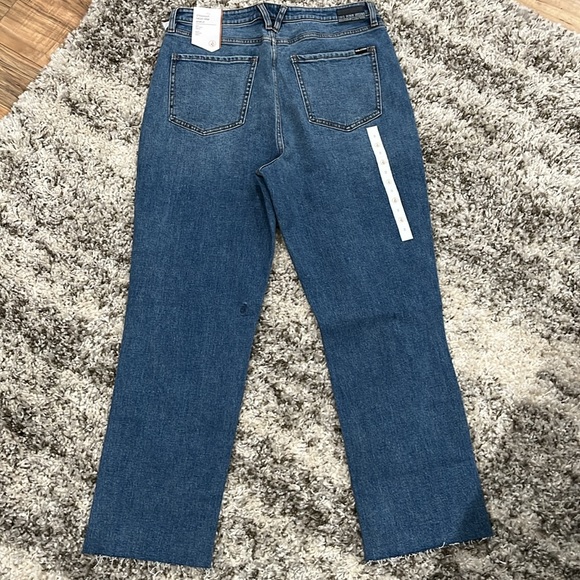 Volcom Jeans Denim Straight Leg Blue Pants High Rise - Picture 2 of 10